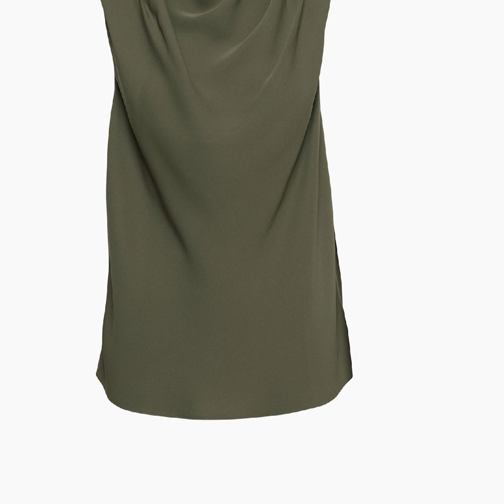 Aritzia NWT Babaton Olive Draped Cowl-Neck Top